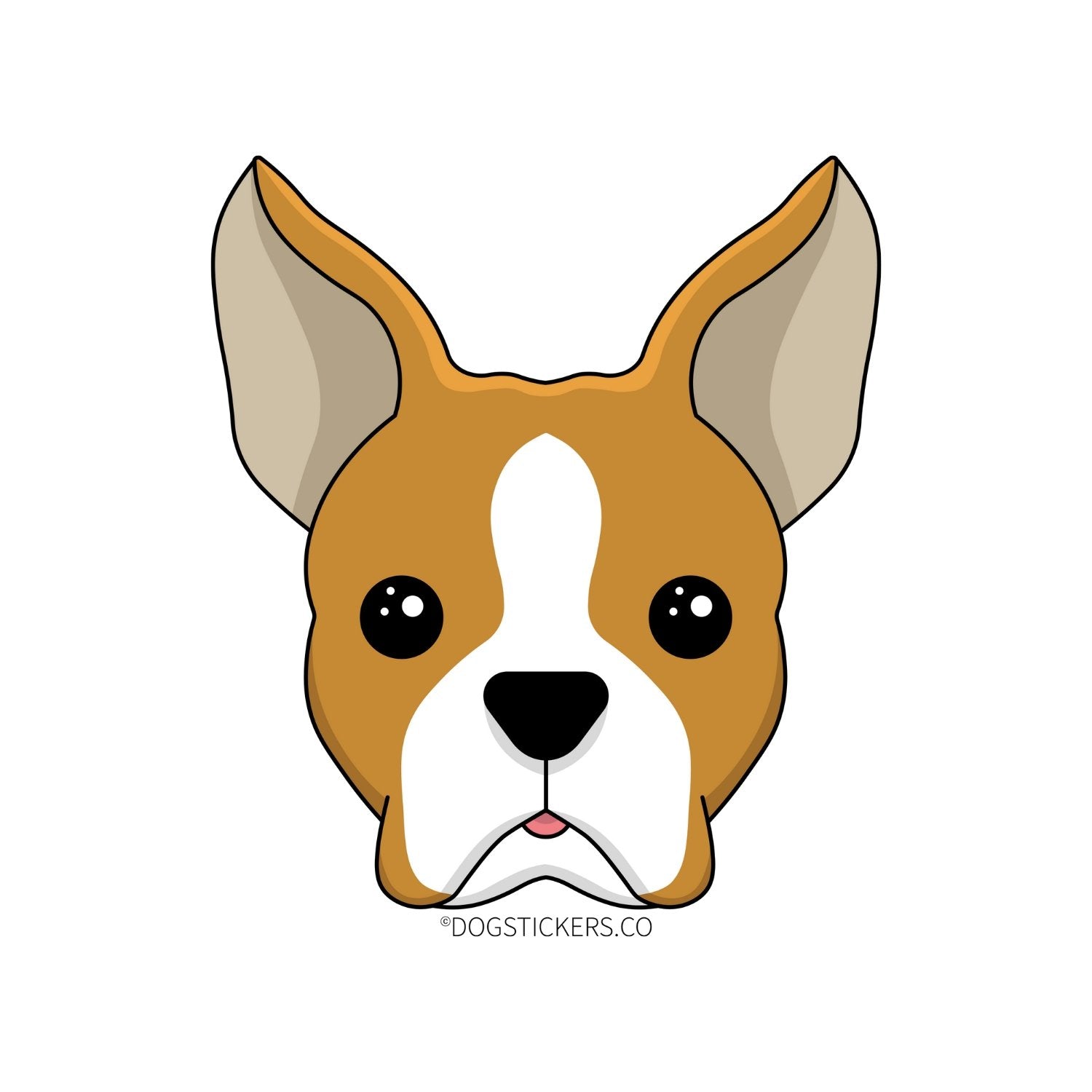  Boston Terriers 2 Inch Vinyl Mascot Decal Sticker : Electronics